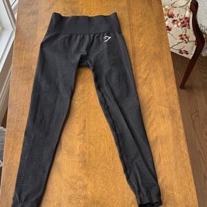 Gymshark Charcoal Textured Leggings